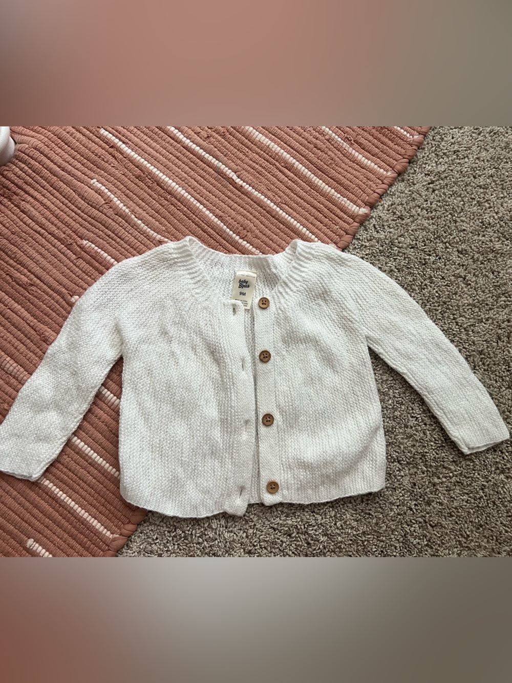 OshKosh B'gosh Cream Knit Button Cardigan